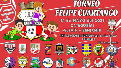 CARTEL DE LA 10ª EDICIÓN DEL TORNEO FELIPE CUARTANGO, ORGANIZADO POR EL C.F. BRIVIESCA NORPETROL
